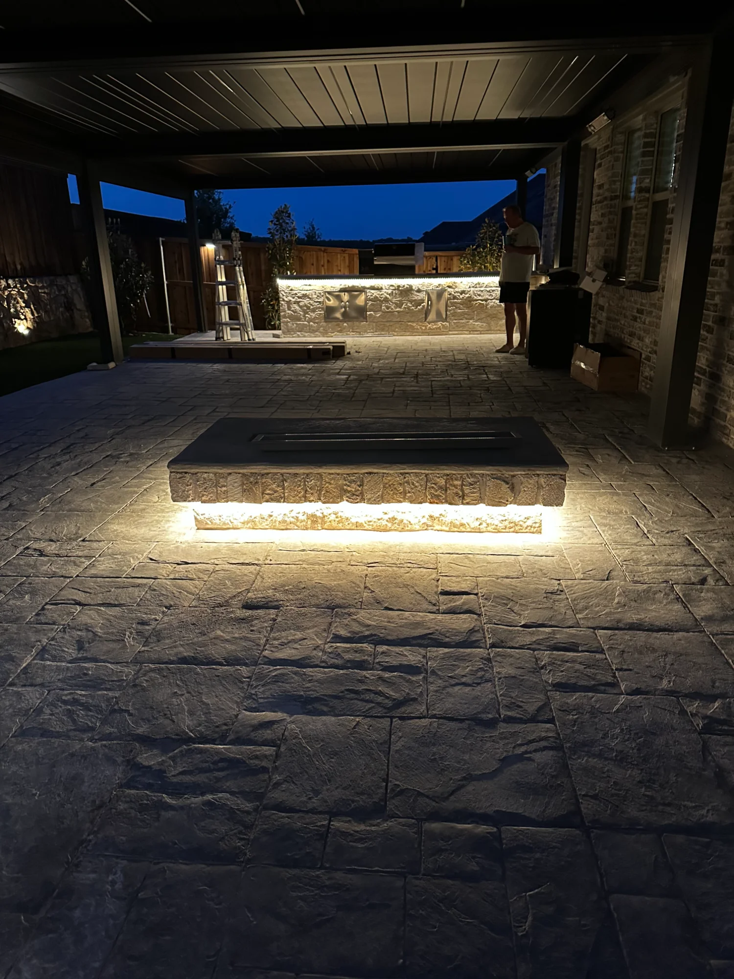 Outdoor lighting design Highland Park